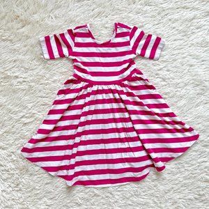 Hannah Andersson Play Dress with pockets: pink stripe, size 4